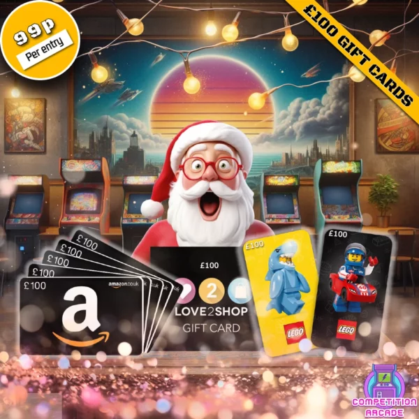 Choice of £100 Gift Card + 30 Instant Wins